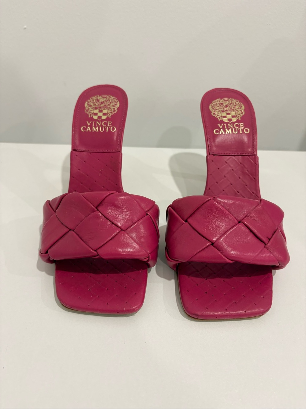 Vince Camuto Pink Brelanie Woven Mule